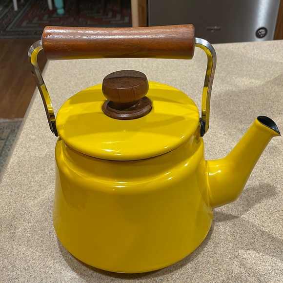 Dansk Kitchen Vintage Mid Century Dansk Kobenstyle Yellow Enamel